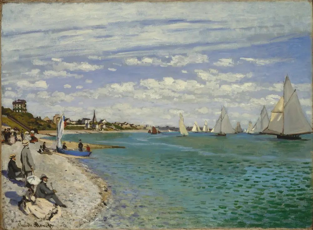 Regatta at Sainte-Adresse — Claude Monet