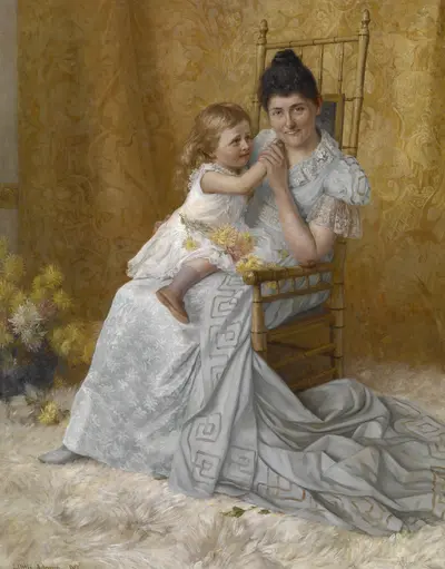 Portrait of Martha Wysor Marsh and Son John Edwin