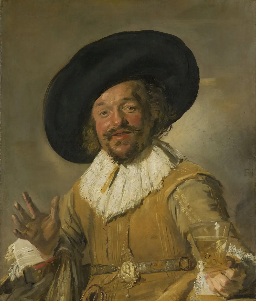 A Militiaman Holding a Berkemeyer, Known as the ‘Merry Drinker’ — Frans Hals