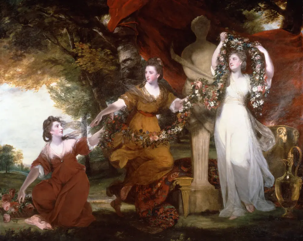 Three Ladies Adorning a Herm of Hymen — Joshua Reynolds