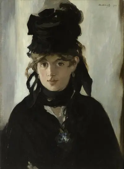 Berthe Morisot with a Bouquet of Violets — Édouard Manet
