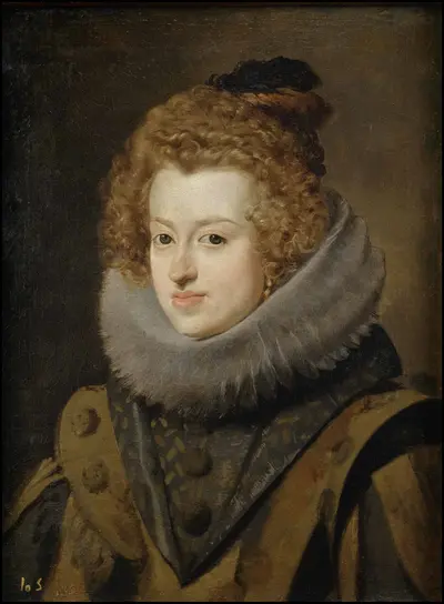 Portrait of Maria Anna of Spain, Queen of Hungary (1606-1646) — Diego Velázquez