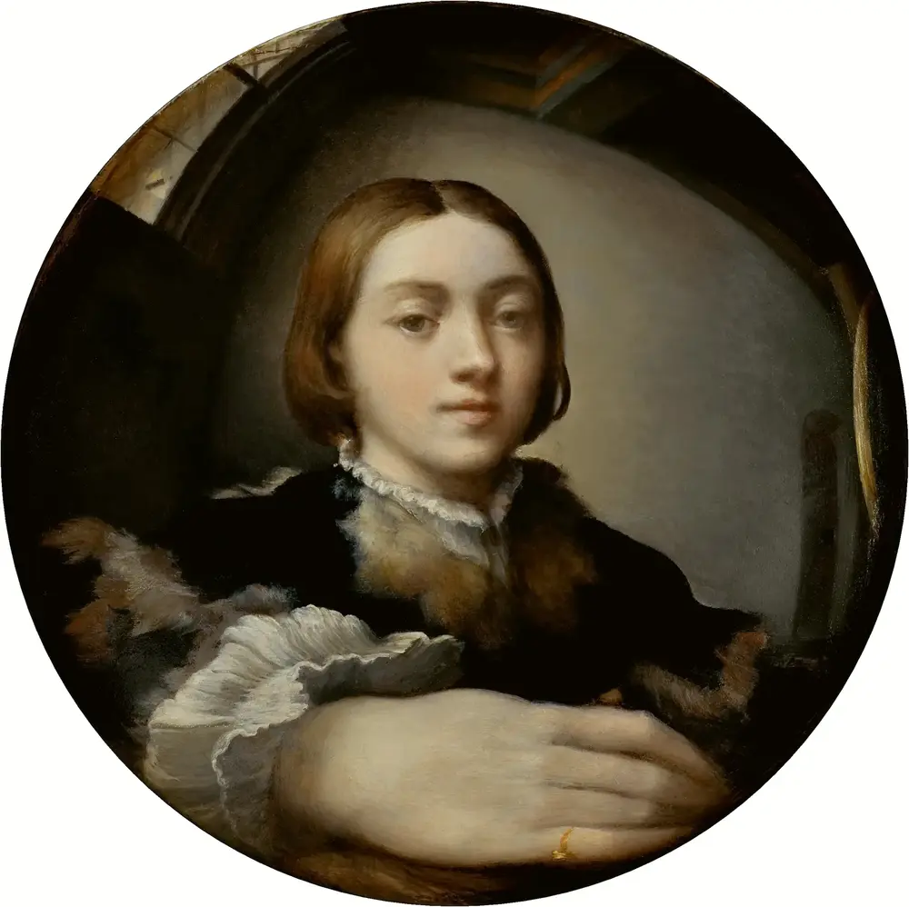 Self-portrait in a Convex Mirror — Parmigianino