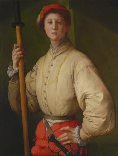 Portrait of a Halberdier, Francesco Guardi?