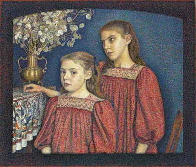 The Two Sisters or The Serruys Sisters — Georges Lemmen (Belgian, 1865-1916)