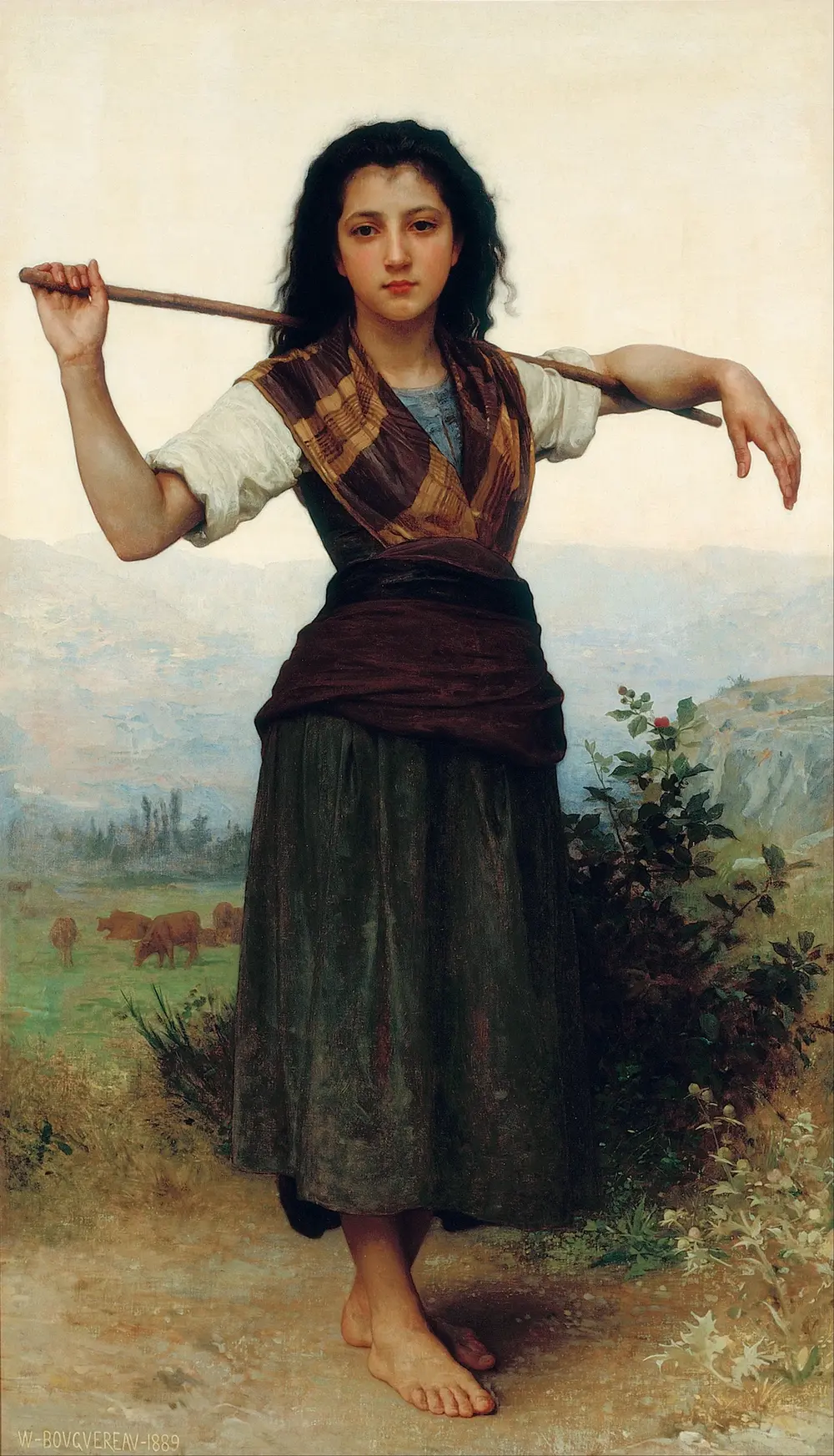 The Shepherdess — William-Adolphe Bouguereau