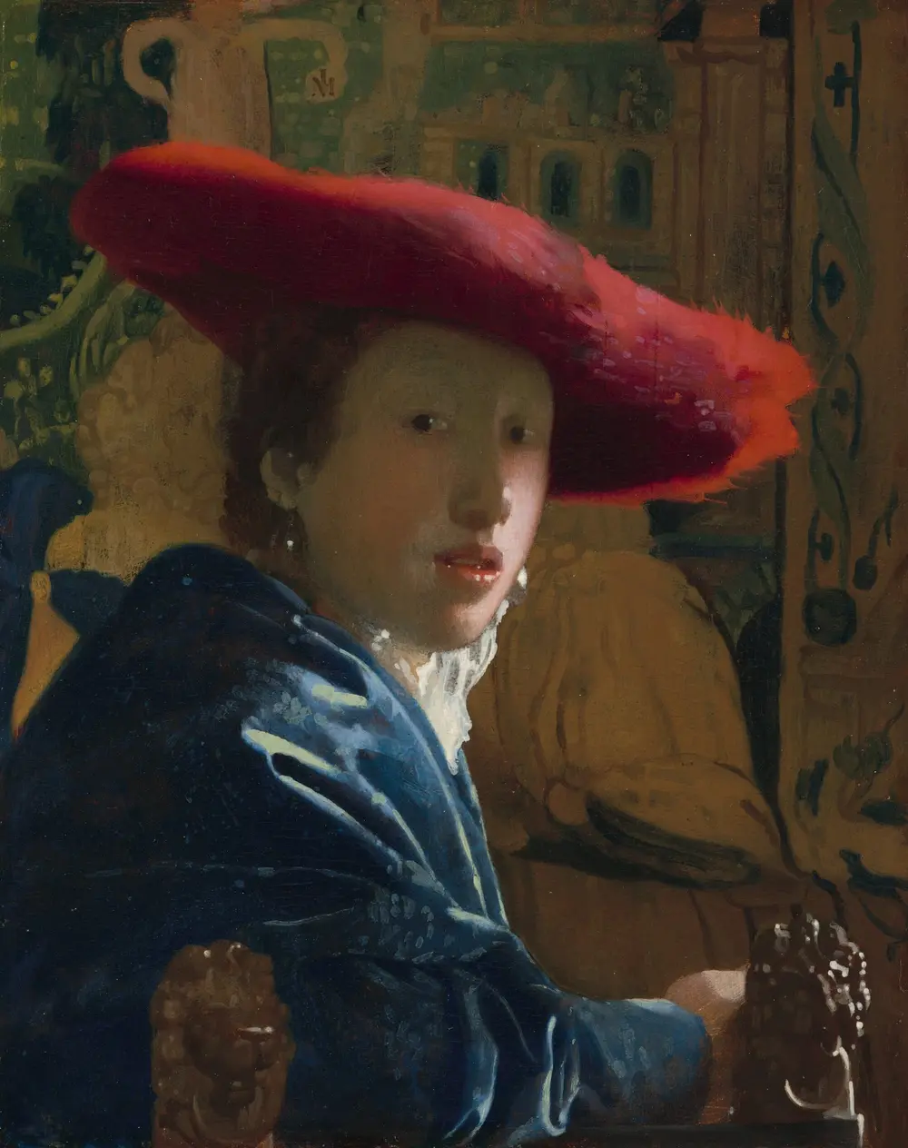Girl with a Red Hat — Johannes Vermeer