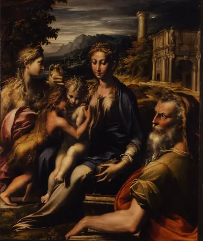 Madonna and Child with Saints — Parmigianino