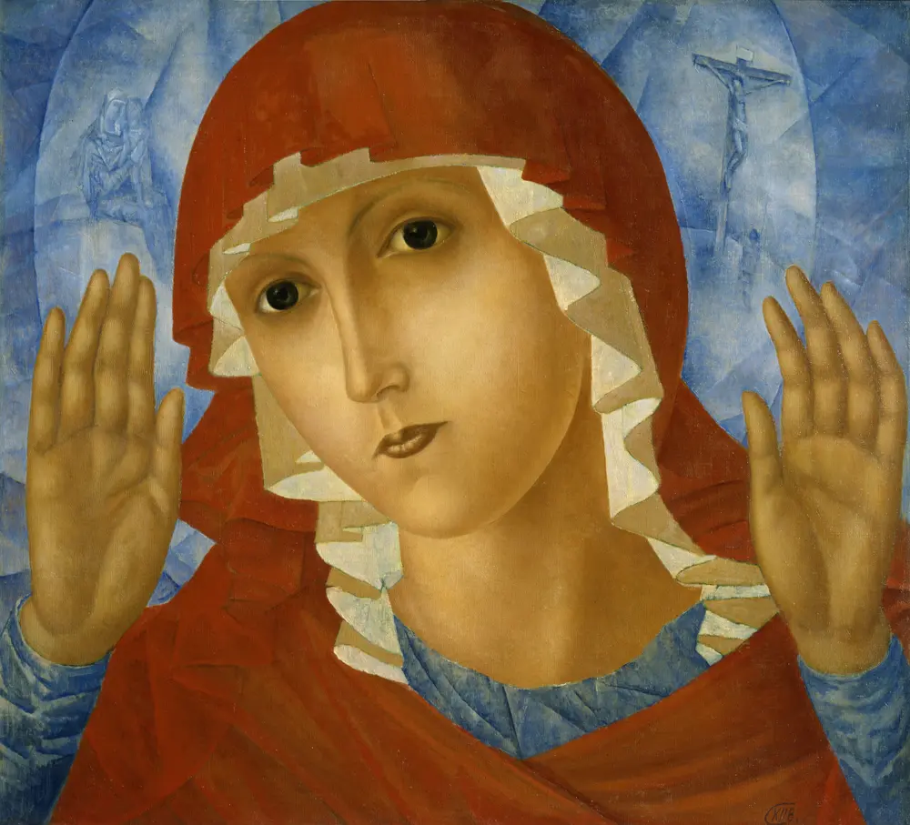 The Mother of God of Tenderness toward Evil Hearts — Kuzma Petrov-Vodkin