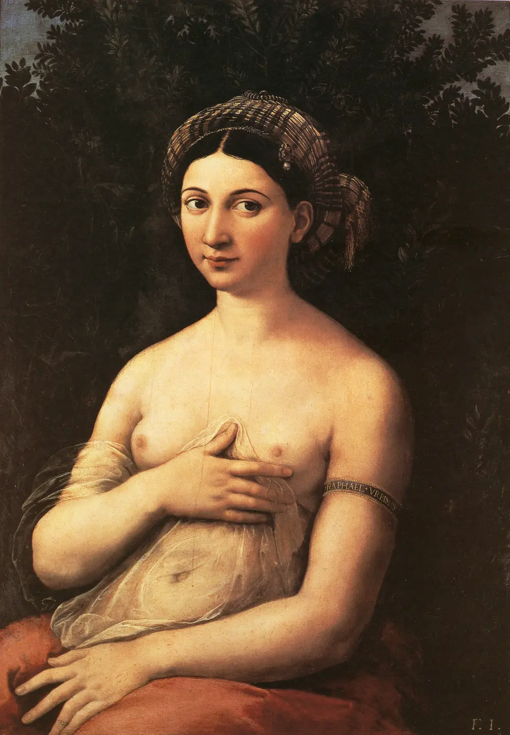La fornarina or Portrait of a young woman — Raphael