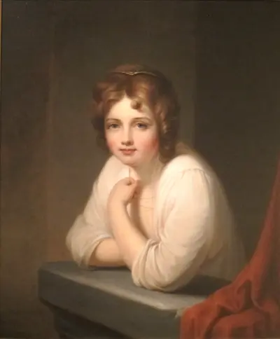 Girl at a Window (Rosalba Peale) — Rembrandt Peale