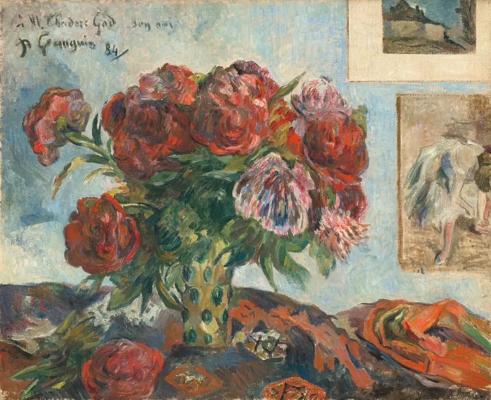 Still Life with Peonies — Paul Gauguin