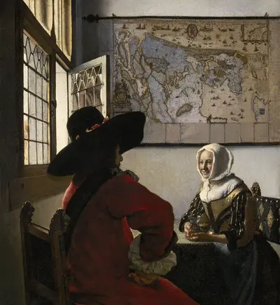 Officer and Laughing Girl — Johannes Vermeer