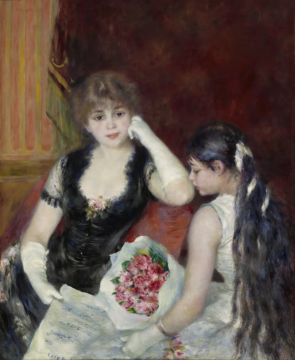 A Box at the Theater (At the Concert) — Pierre-Auguste Renoir