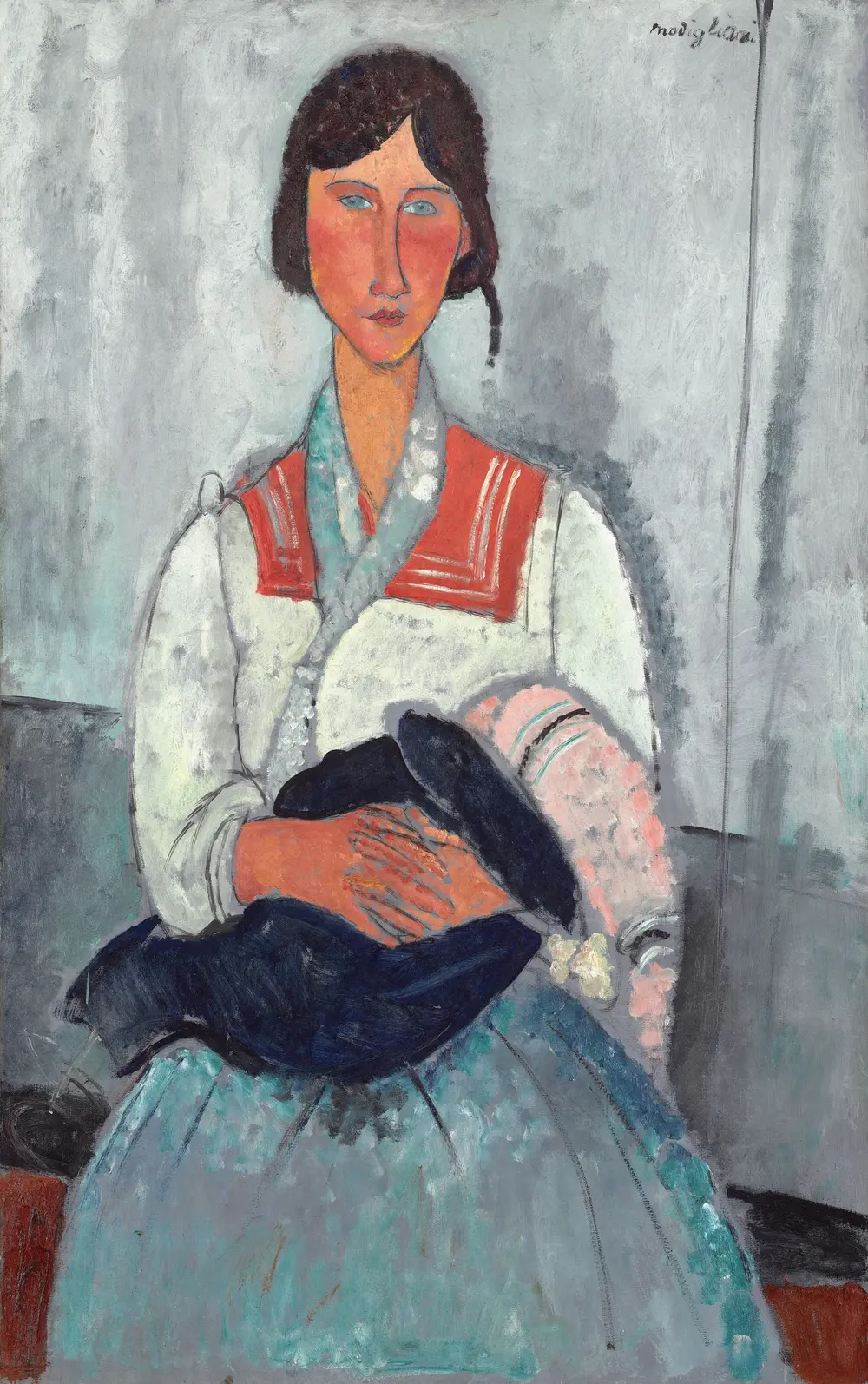 Gypsy Woman with Baby — Amedeo Modigliani