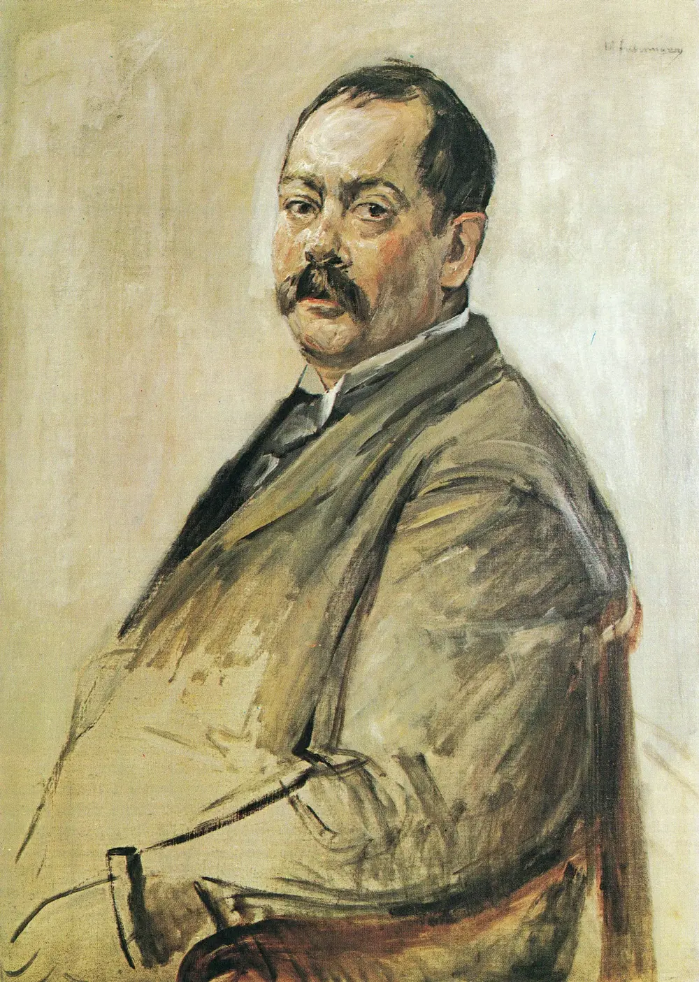 Portrait of the Painter Lovis Corinth — Max Liebermann