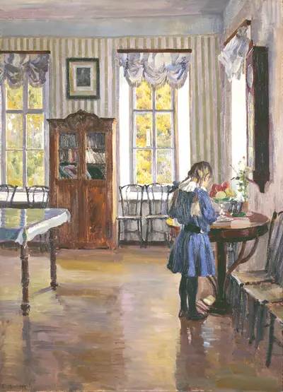 Interior of a House. — Vinogradov Sergei Arsenievich