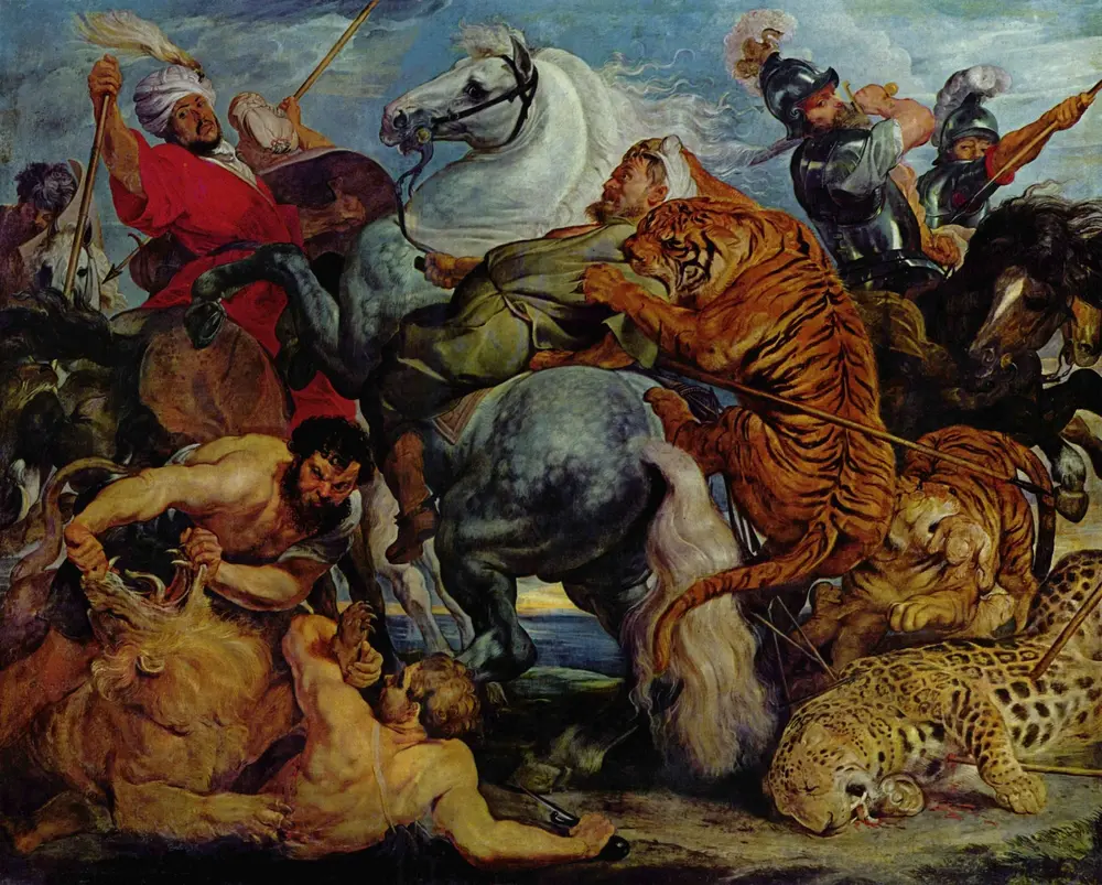 The Tiger Hunt — Peter Paul Rubens