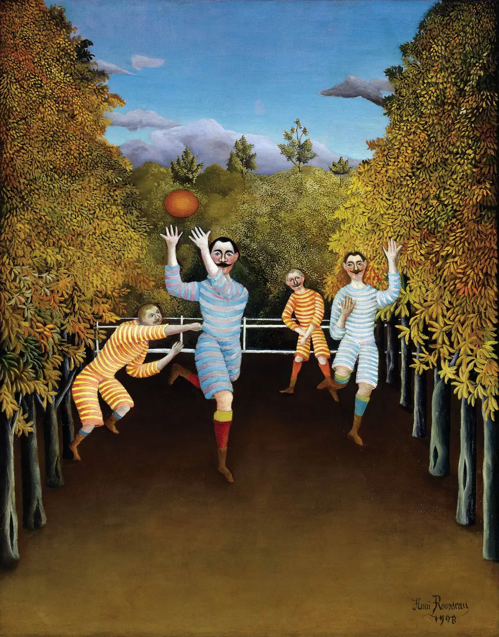 The Football Players — Henri Rousseau