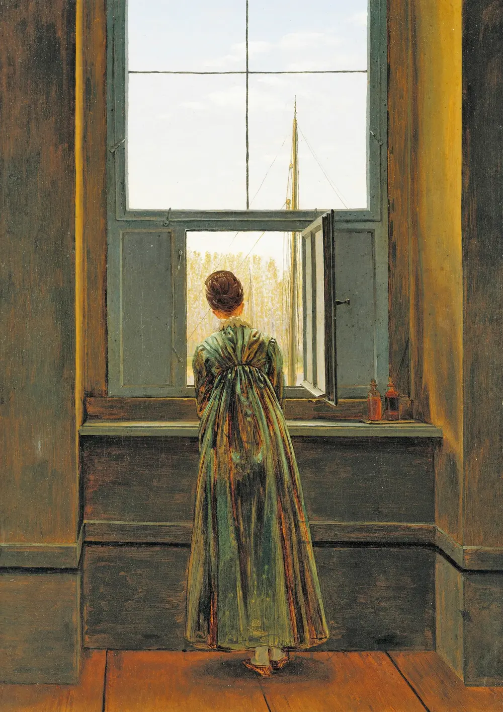 Woman at a Window — Caspar David Friedrich