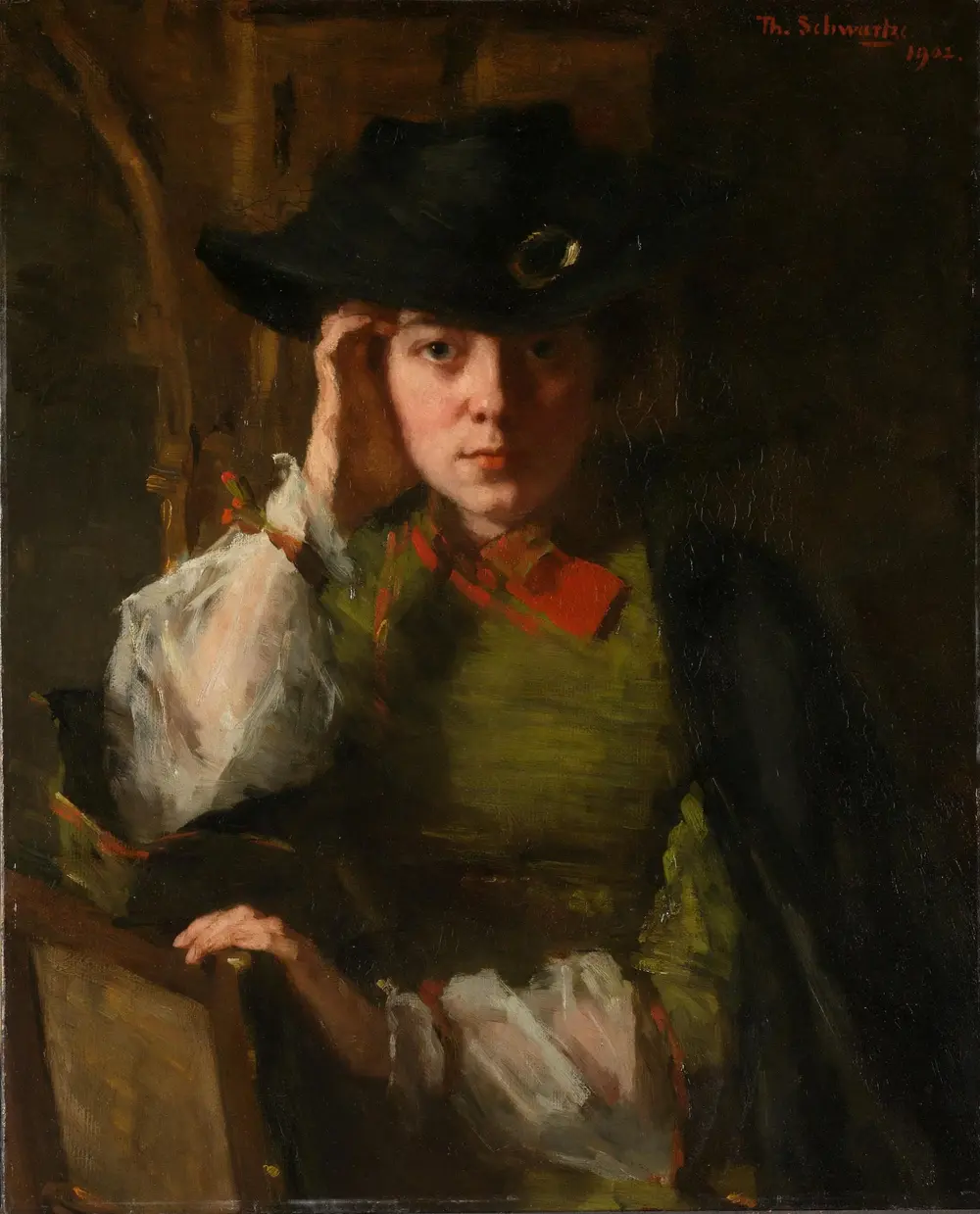 Portrait of Lizzy Ansingh (1875-1959) — Thérèse Schwartze