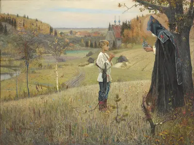Vision of youth Bartholomew — Nesterov Mikhail Vasilyevich