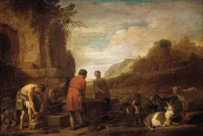 The Meeting of Jacob and Rachel — Claes Moeyaert