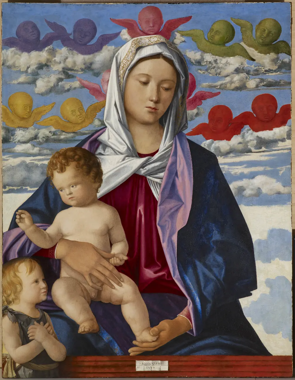 Madonna and Child with St. John the Baptist — Giovanni Bellini