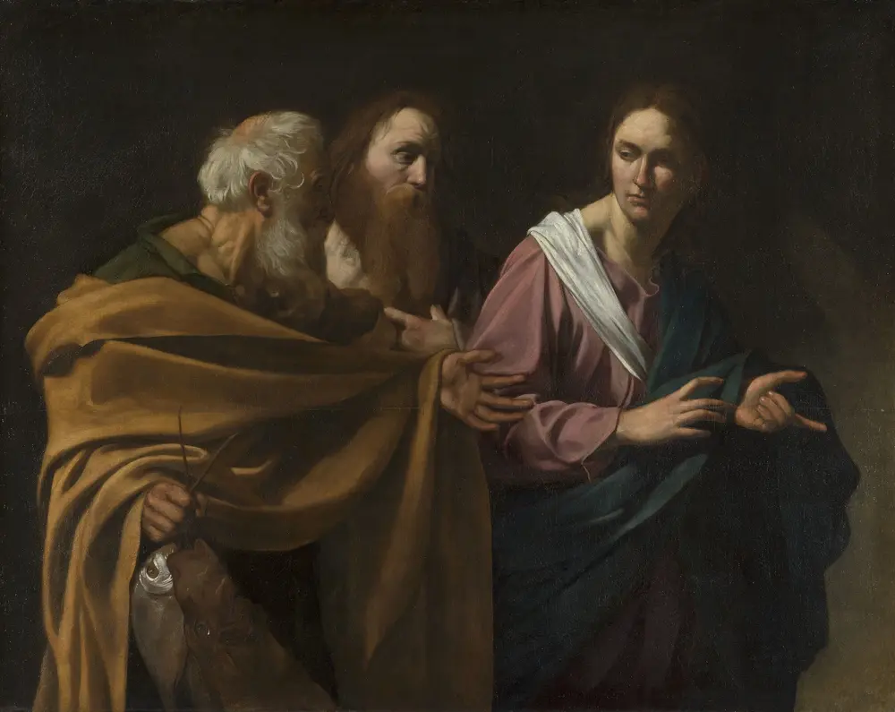 The Calling of Saints Peter and Andrew — Caravaggio