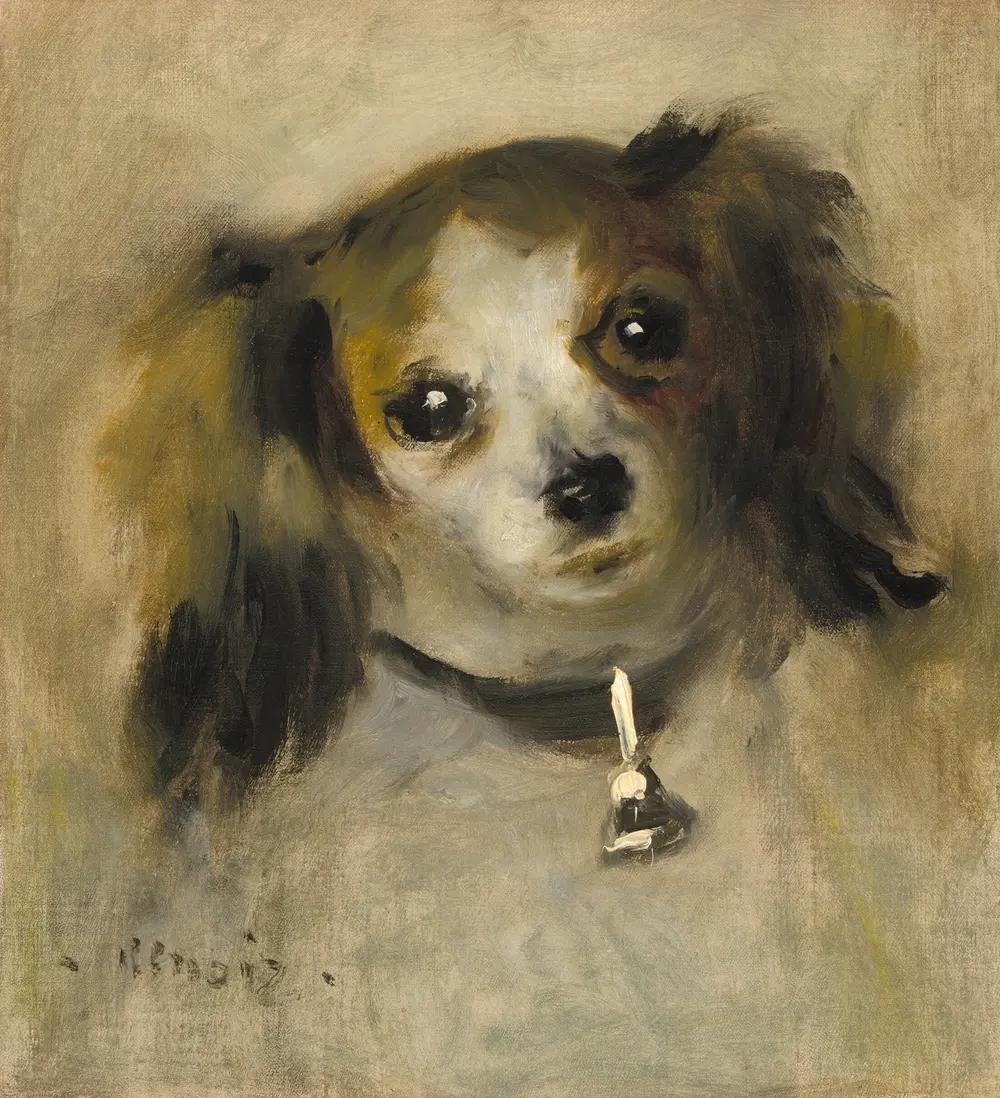 Head of a Dog — Pierre-Auguste Renoir
