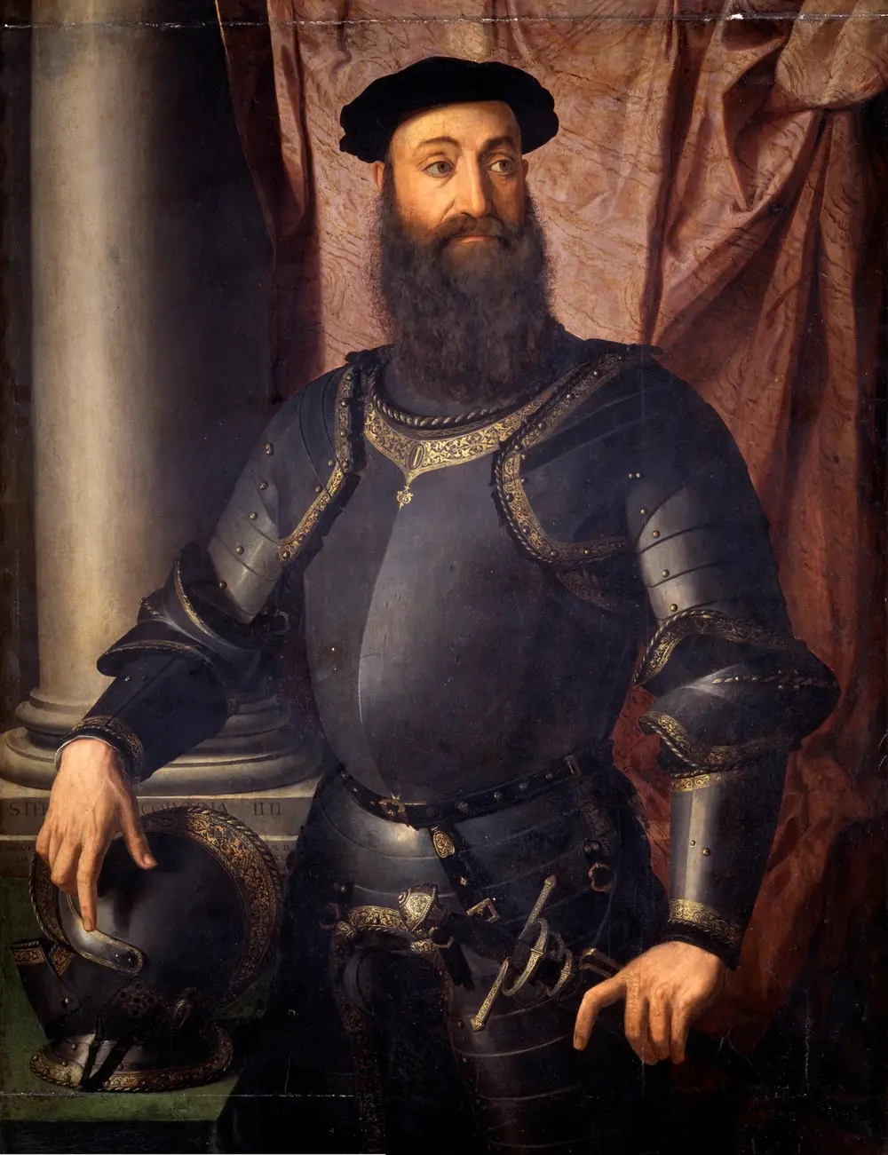 Portrait of Stefano Colonna — Agnolo Bronzino