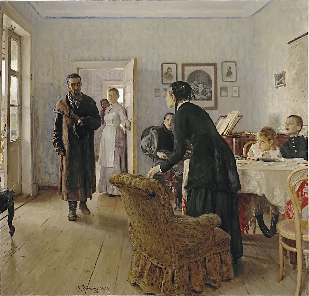 They did not expect him — Ilya Repin