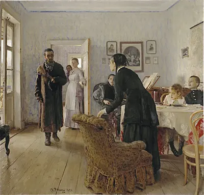 They did not expect him — Ilya Repin