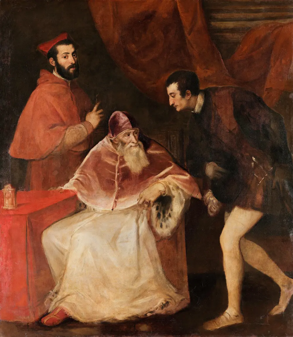 Pope Paul III and His Grandsons — Titian