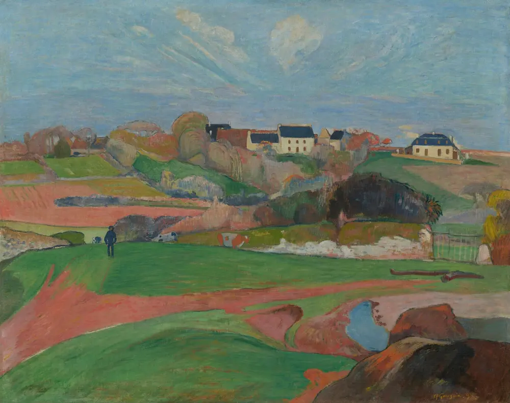 Landscape at Le Pouldu — Paul Gauguin