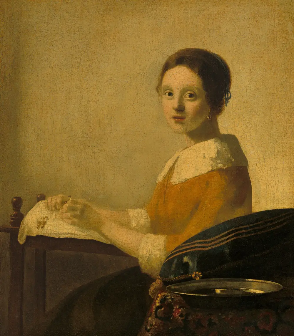 The Lacemaker — Imitator of Johannes Vermeer