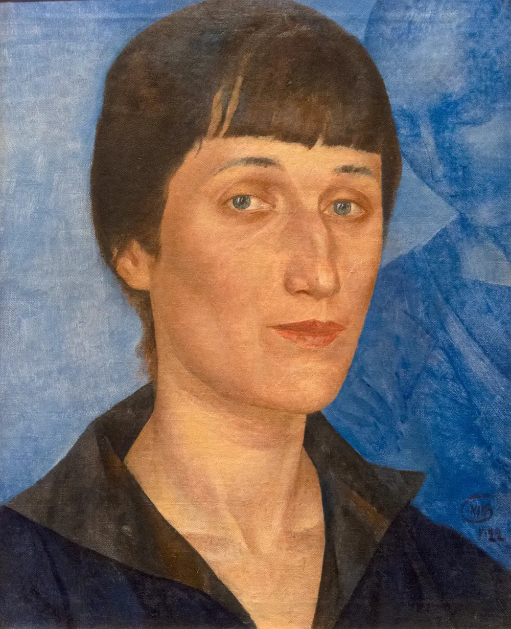 Portrait of Anna Akhmatova — Kuzma Petrov-Vodkin