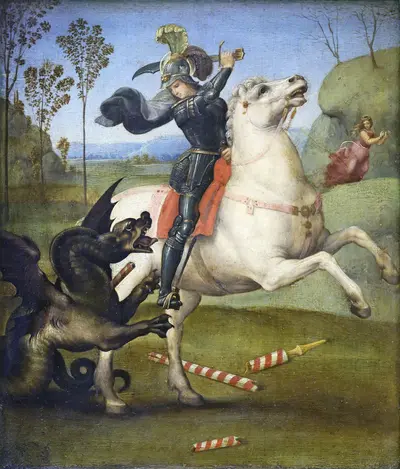 Saint George fighting the dragon