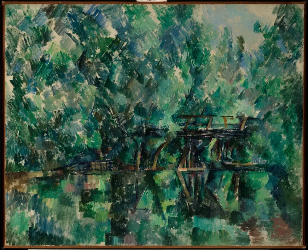 Le pont de l'île Machefer à Saint-Maur-des-Fossés — Paul Cézanne