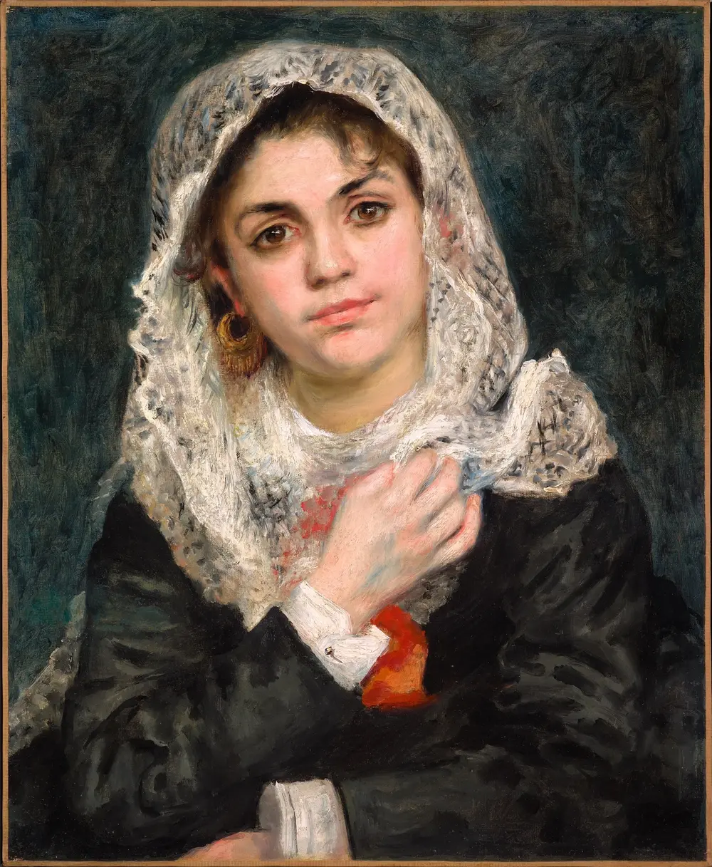 Lise in a White Shawl — Pierre-Auguste Renoir