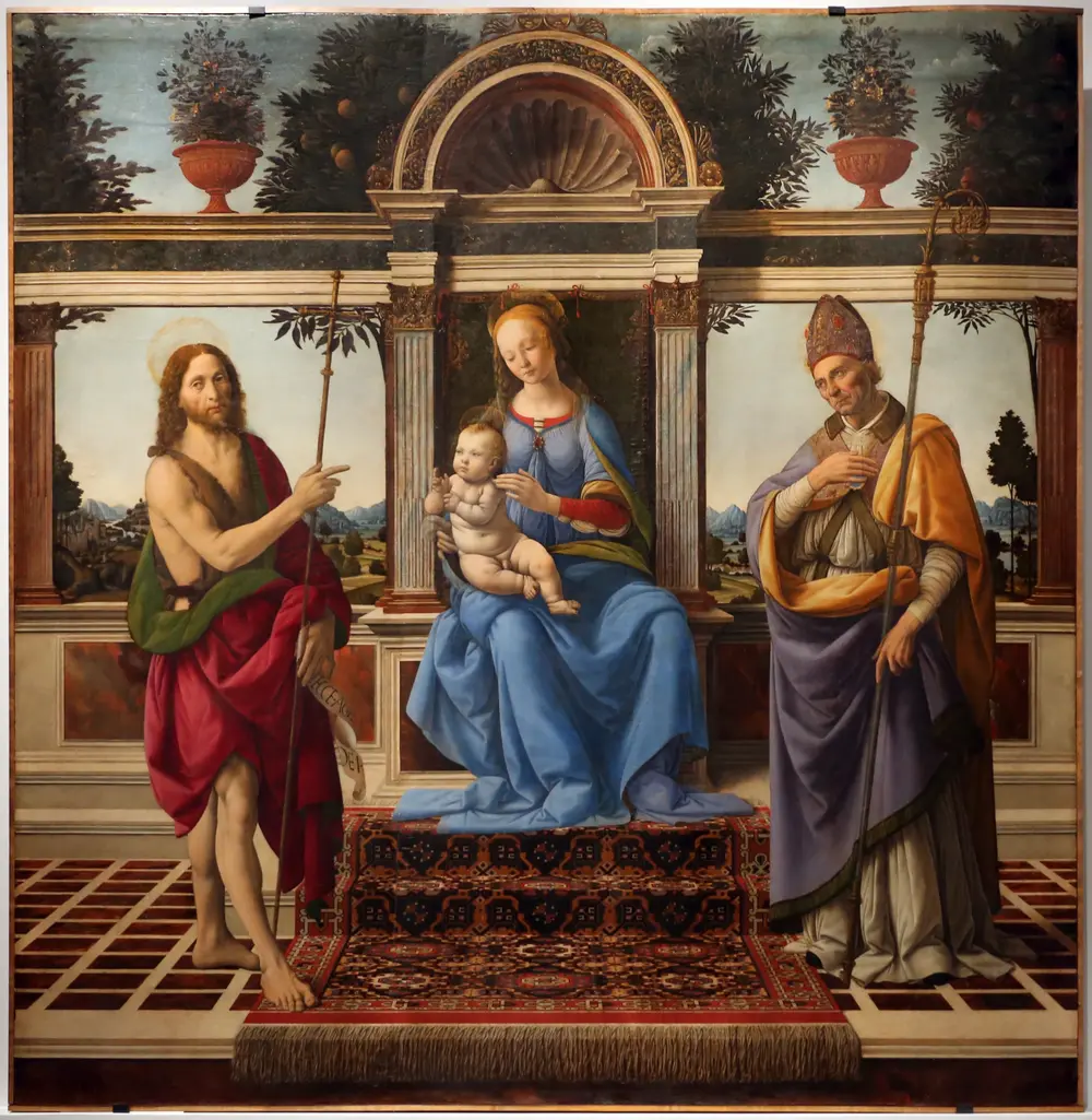 Madonna with child and saints — Andrea del Verrocchio