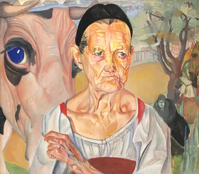 An Old Milk Woman — Grigoriev Boris Dmitrievich