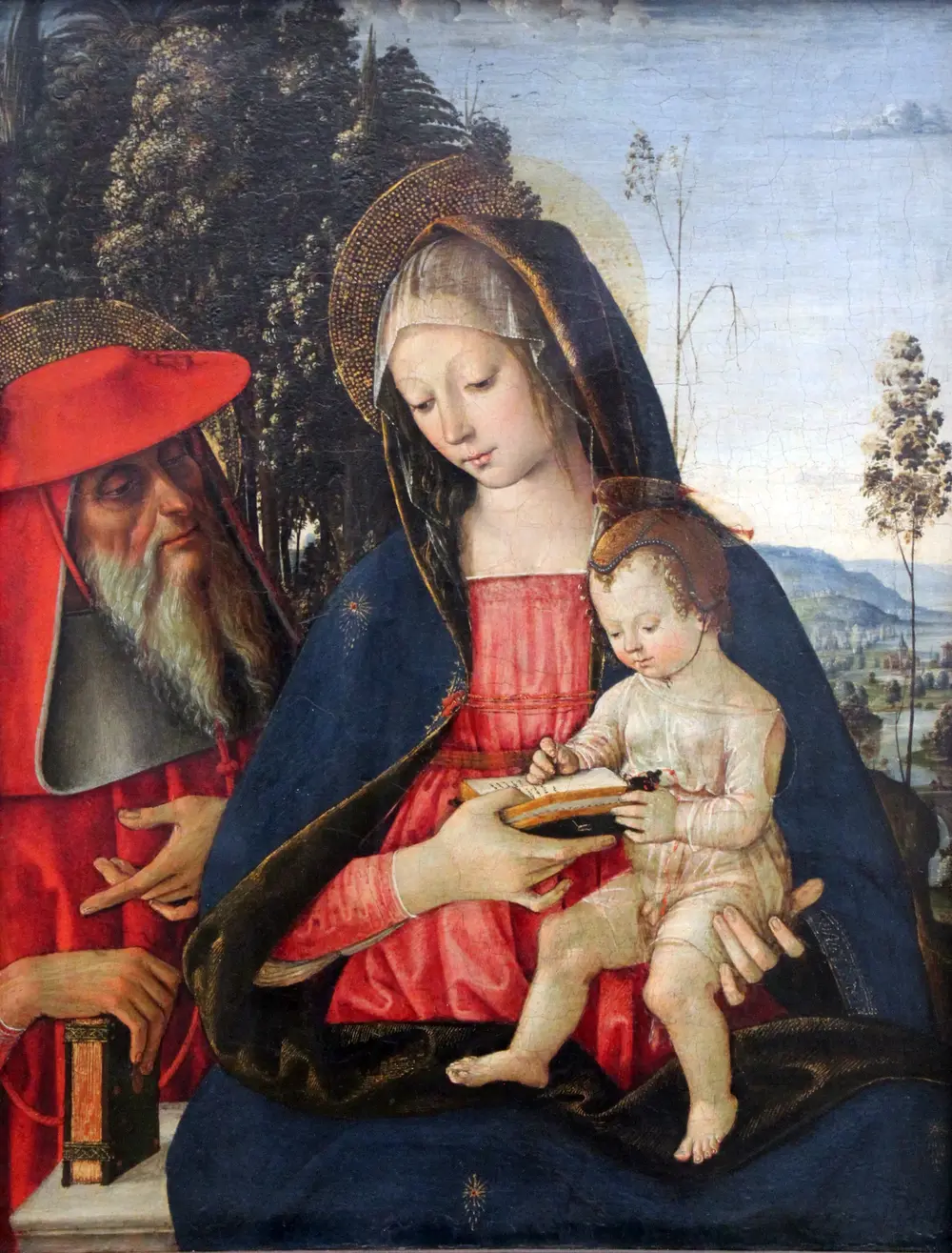 Madonna and Child with Saint Jerome — Pinturicchio