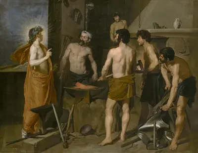 Apollo in the Forge of Vulcan — Diego Velázquez