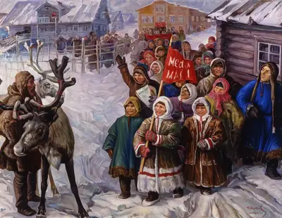 May 1 holiday at the settled Nenets
