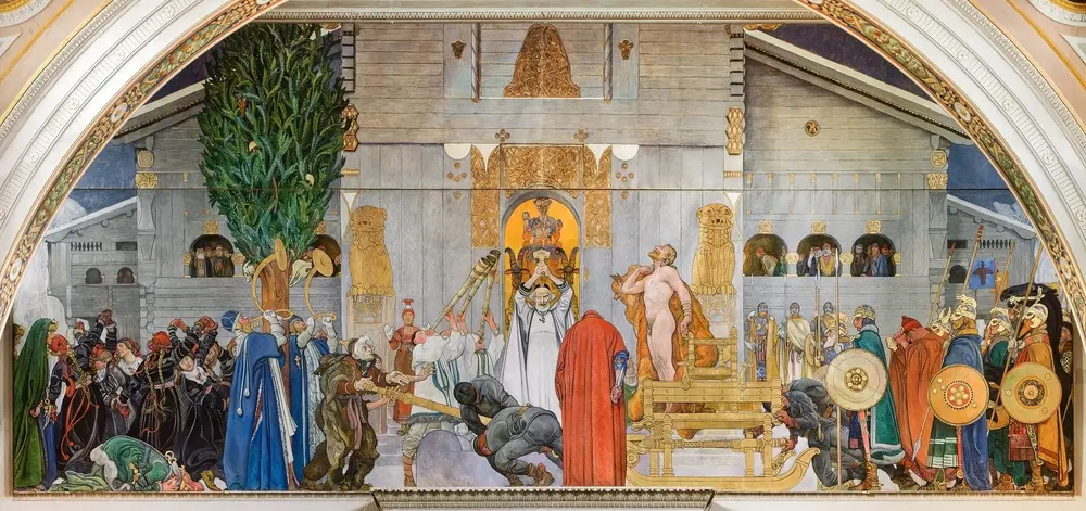 Midwinter's Sacrifice — Carl Larsson