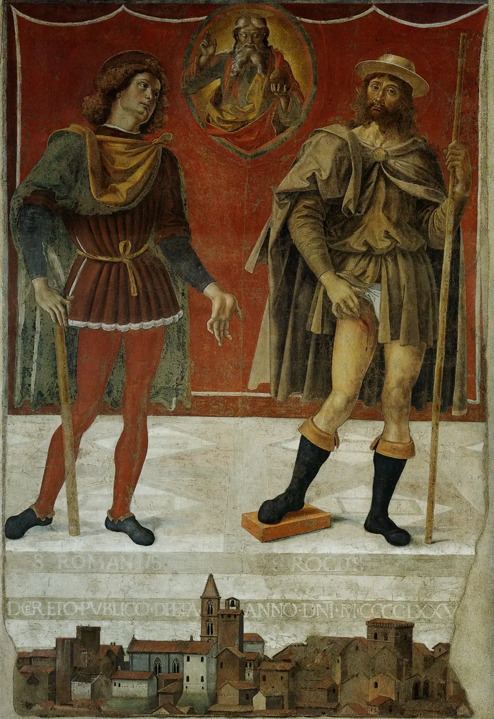 God the Father with Two Saints — Pietro Perugino