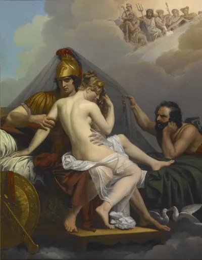 Mars and Venus Surprised by Vulcan
