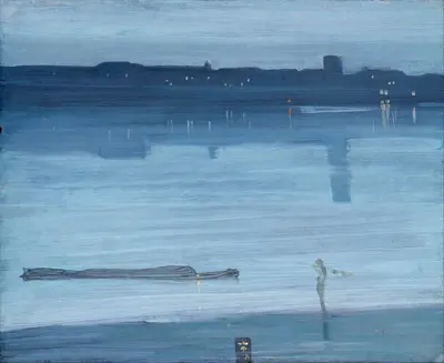 Nocturne: Blue and Silver – Chelsea — James McNeill Whistler
