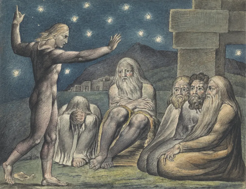 The Wrath of Elihu — William Blake